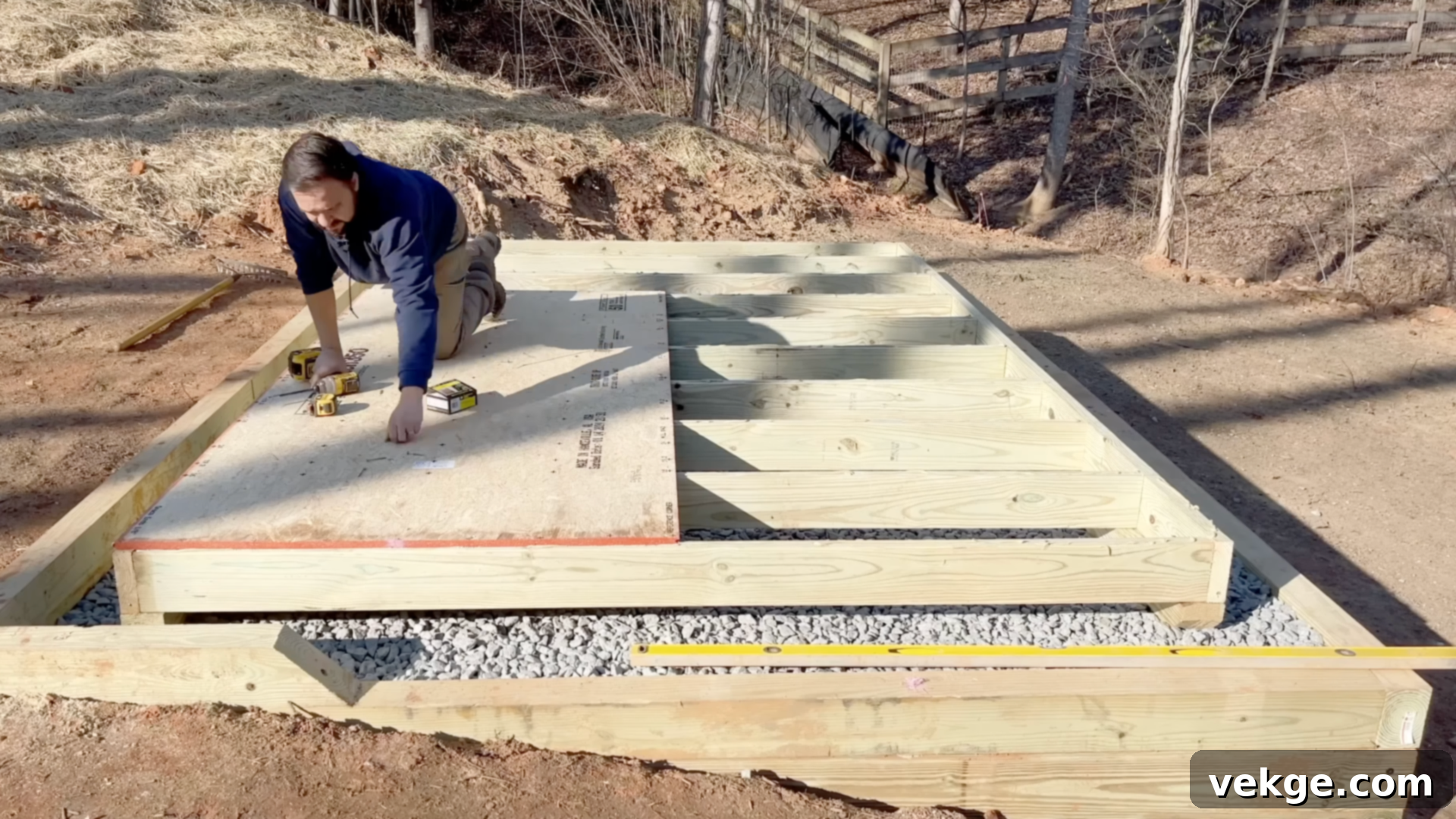 Step_3_Frame_and_Raise_the_Walls - Erecting the framed walls of an 8x12 shed, including door and window openings