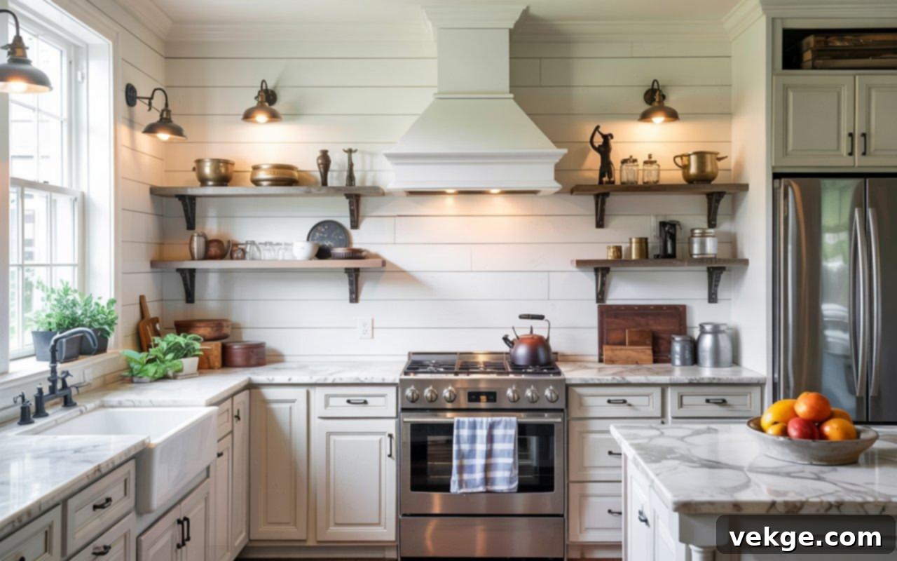 Shiplap Wood Backsplash