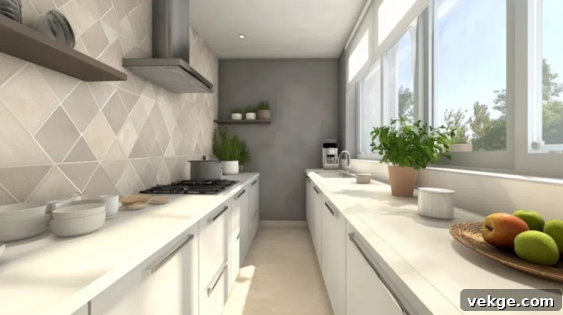 Diamond Pattern Tile Backsplash