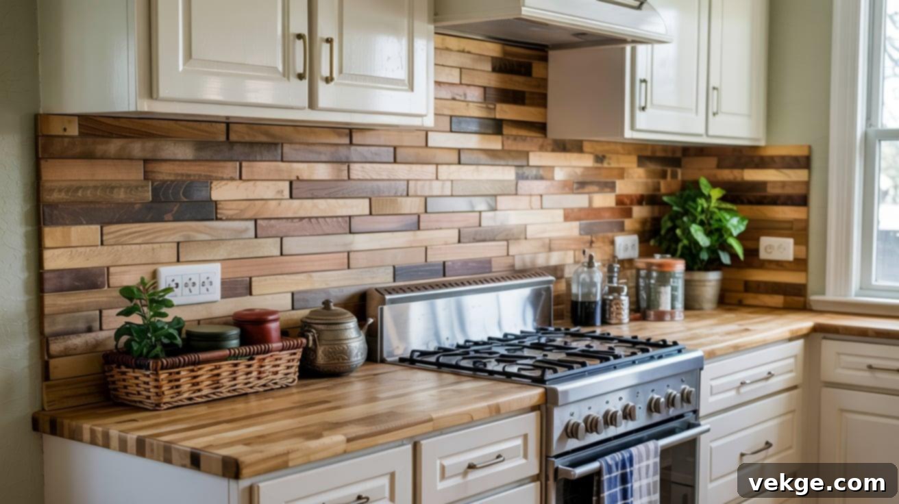 Butcher Block Extension Backsplash