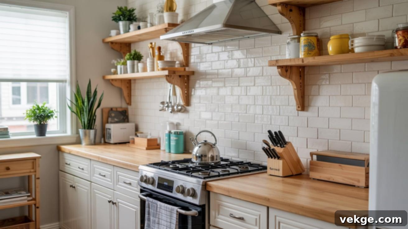 Faux Tile Peel-and-Stick Backsplash