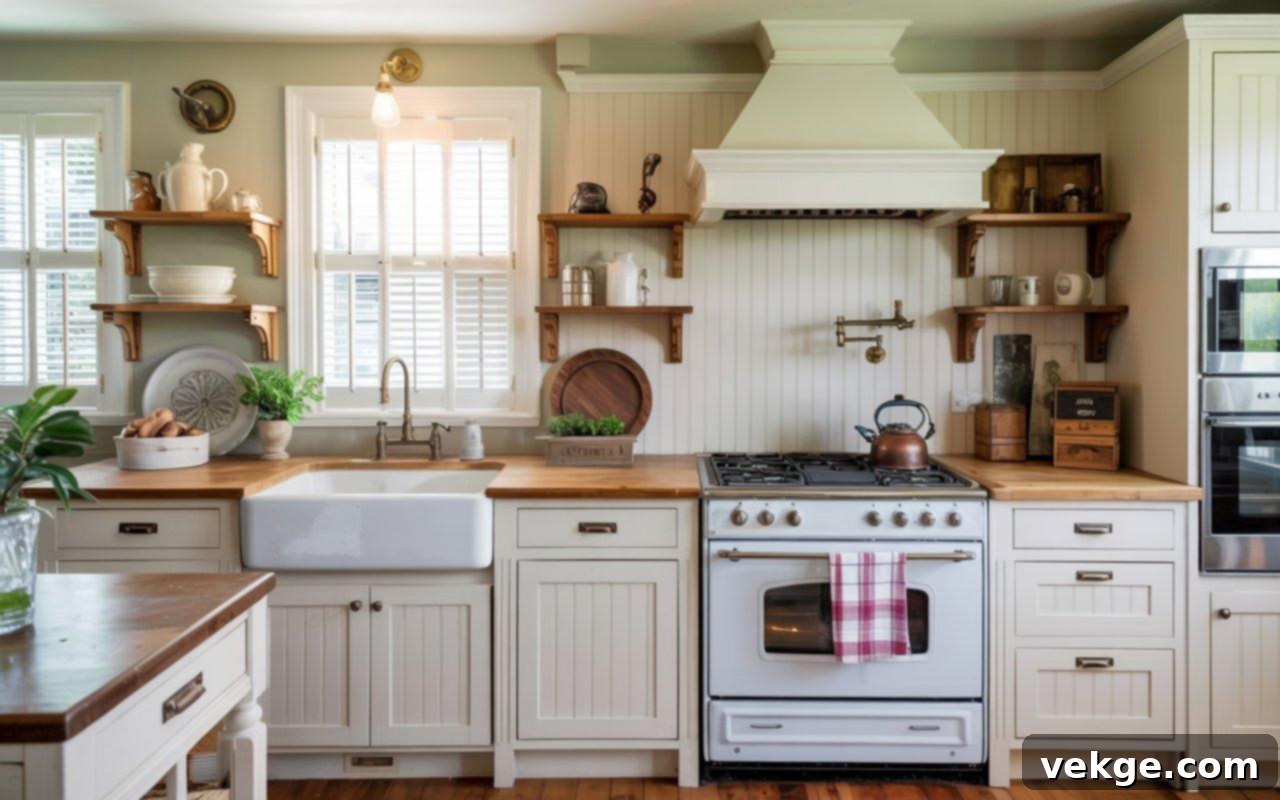 Beadboard Paneling Backsplash