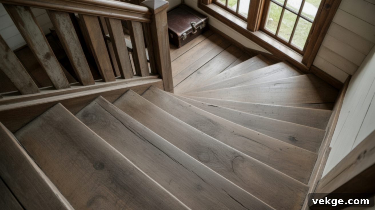 Wide-plank_Wood_Stairs_with_Aged_Patina