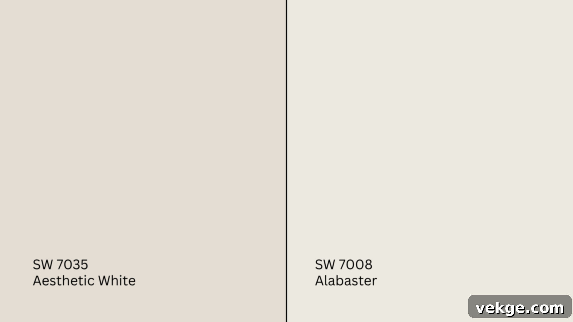 Aesthetic White vs Alabaster Sherwin-Williams Paint Comparison