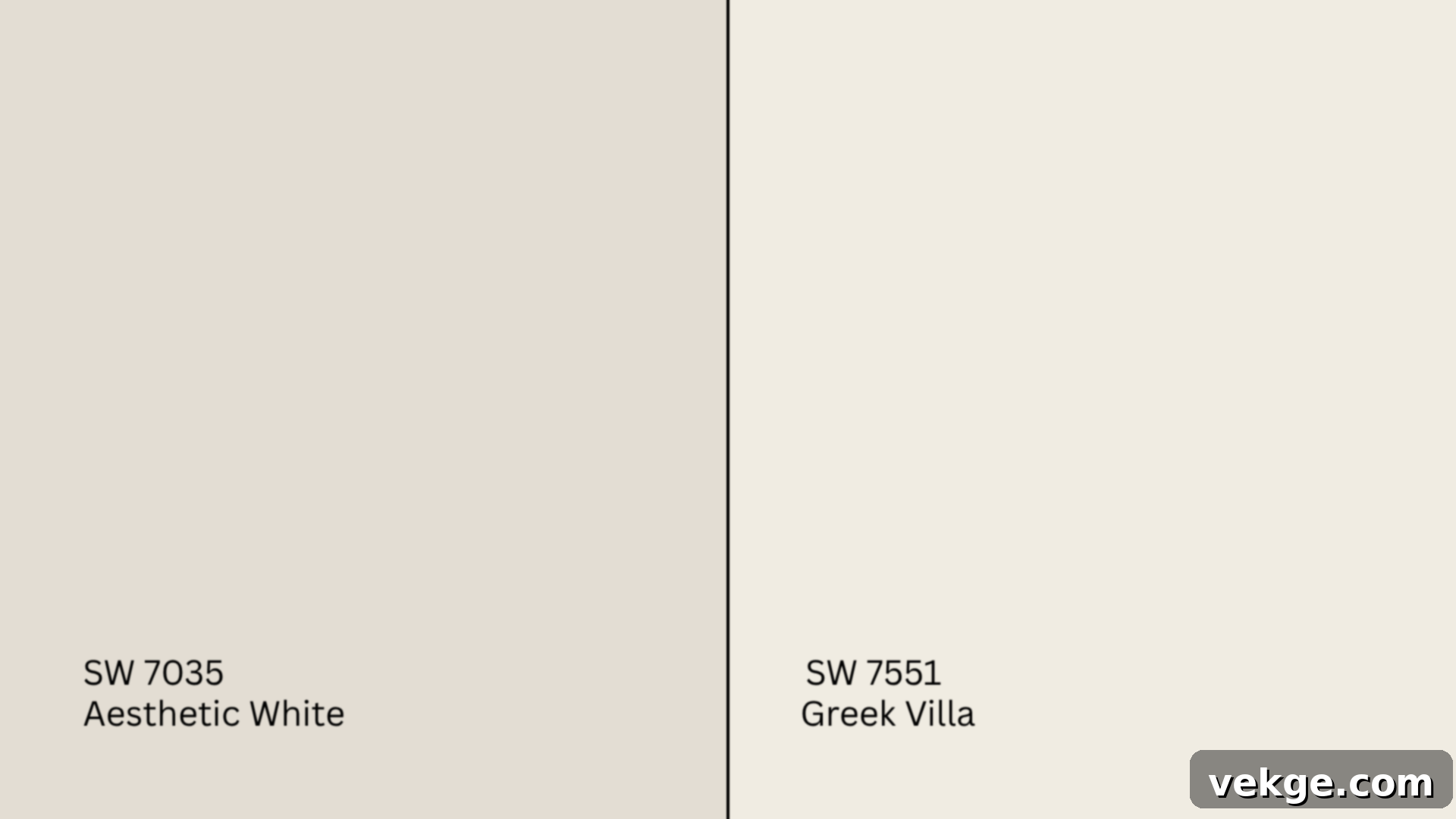 Aesthetic White vs Greek Villa Sherwin-Williams Paint