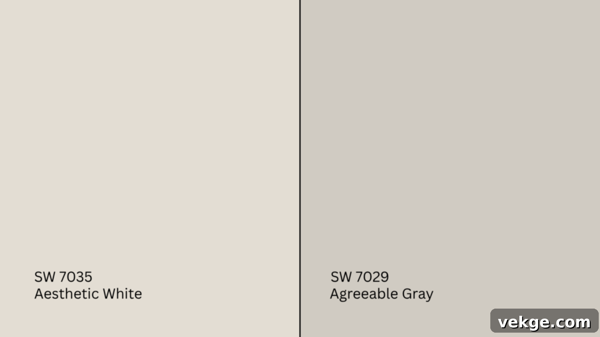 Aesthetic White vs Agreeable Gray Sherwin-Williams Comparison