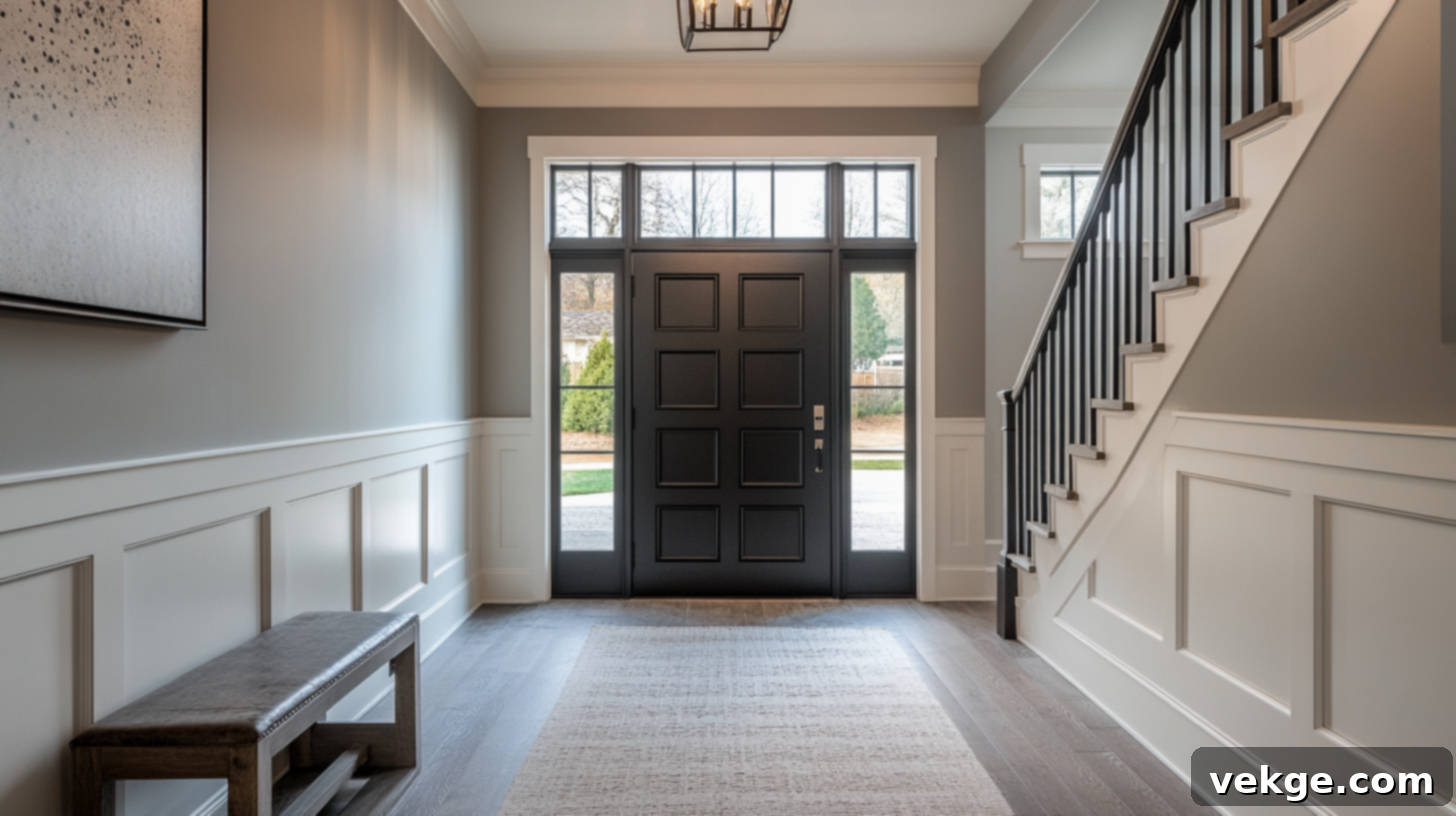 Bold contrast colors for Repose Gray, like Caviar and Tricorn Black