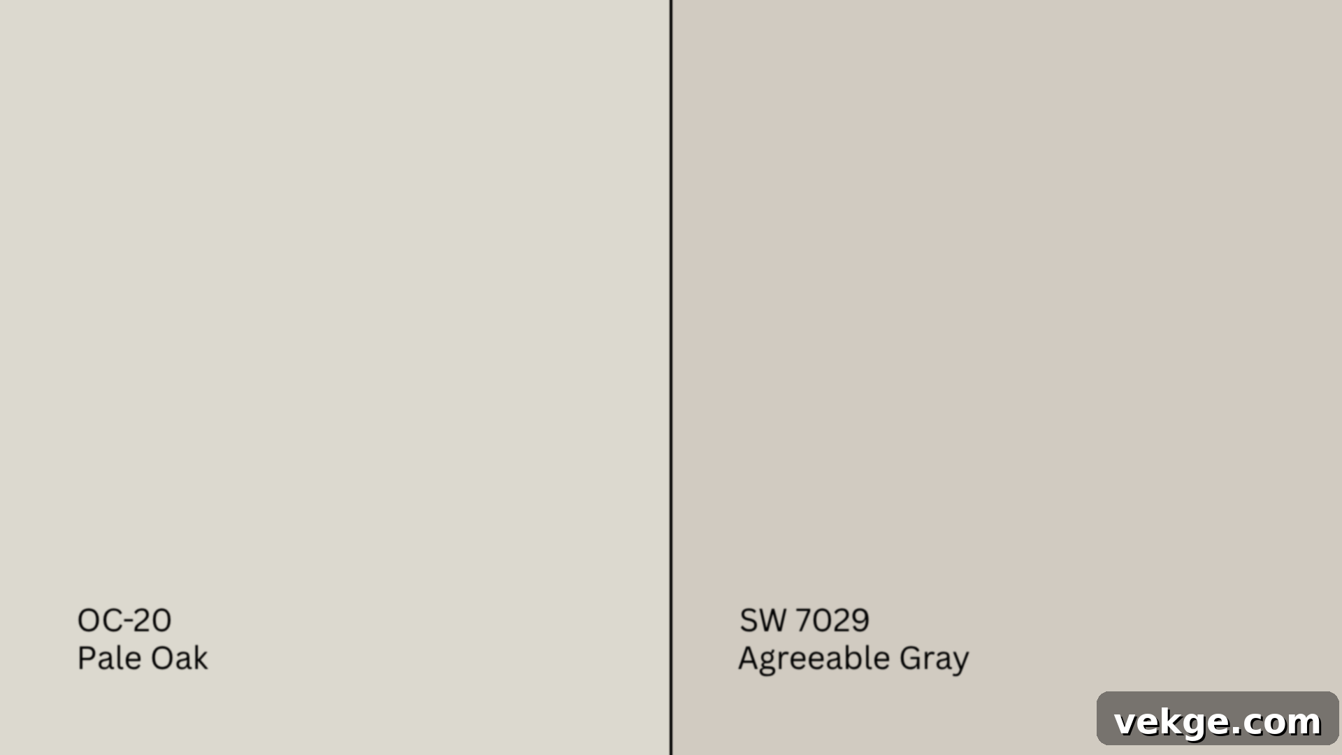 Pale Oak vs Agreeable Gray
