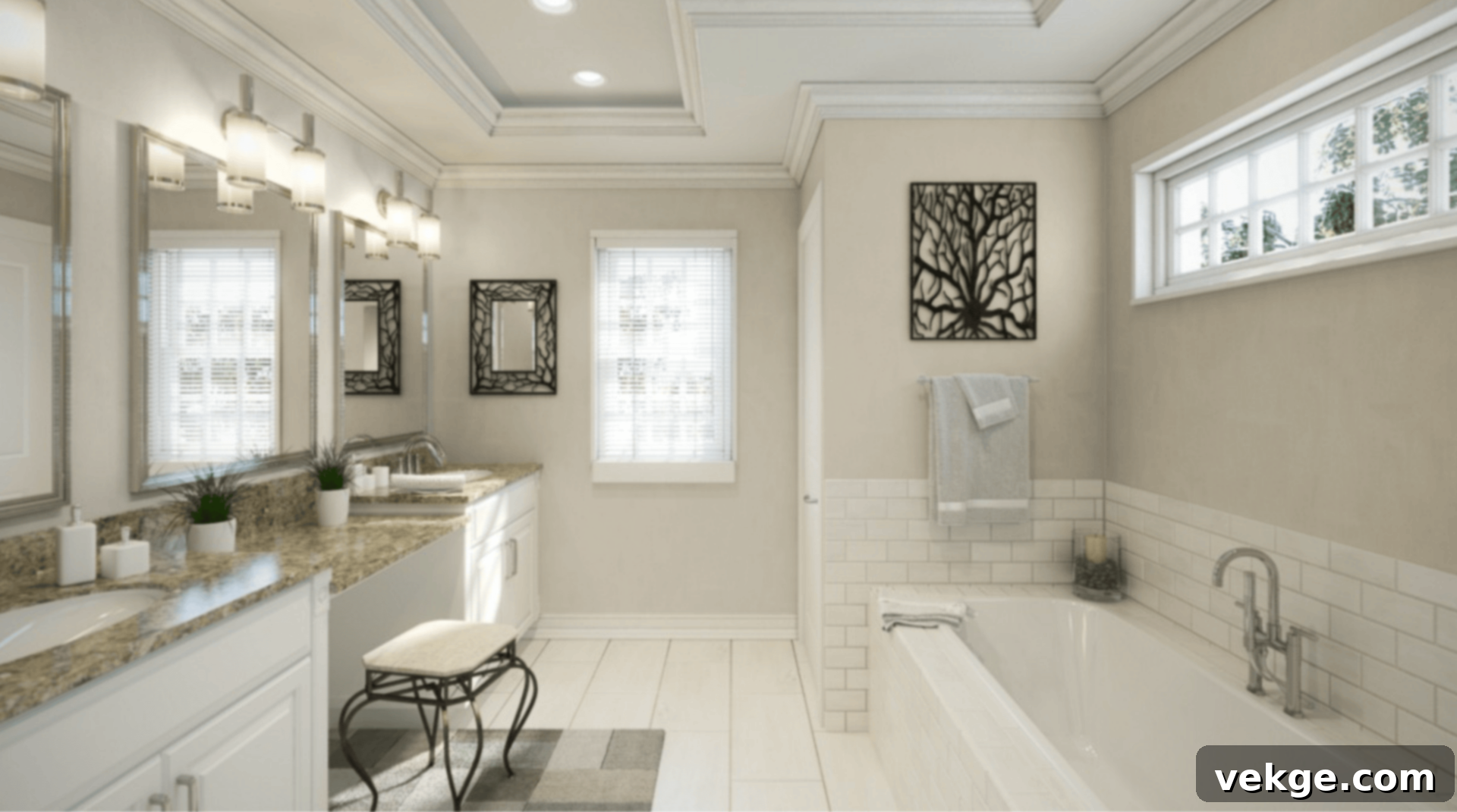 Gossamer Veil in Spa-like Bathroom