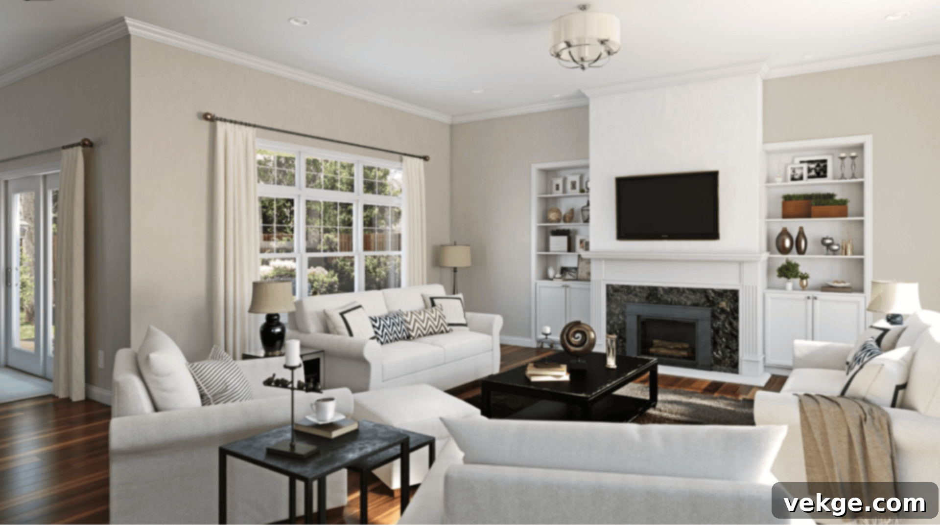Gossamer Veil in Elegant Living Room