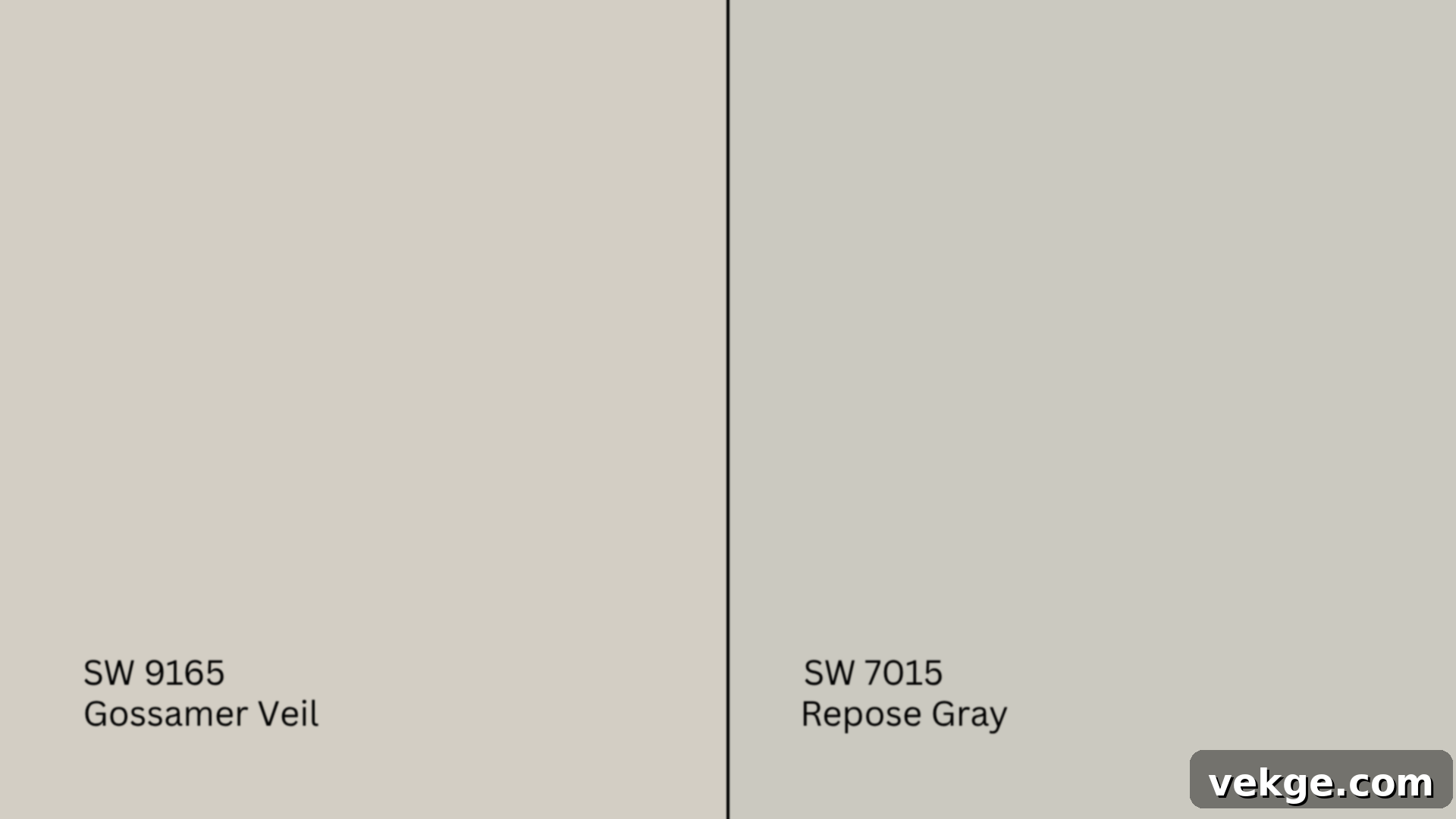 Gossamer Veil vs Repose Gray comparison