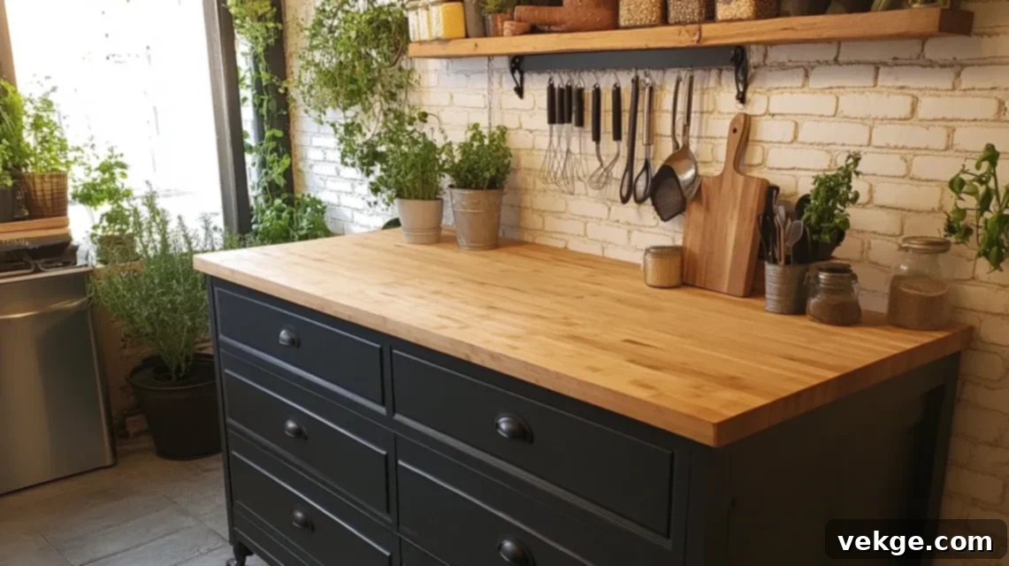 Kitchen Island Conversion