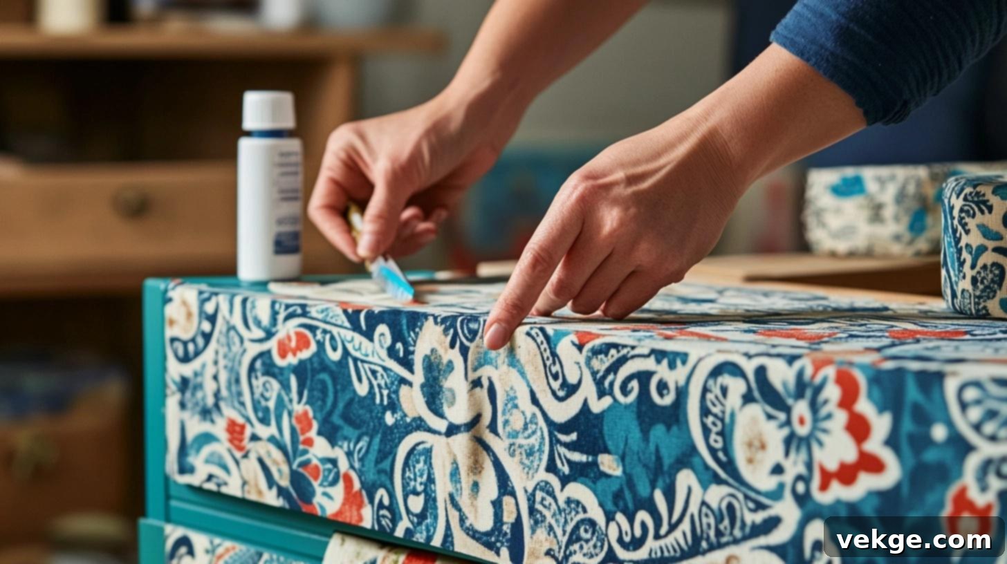 Fabric-Covered Drawers