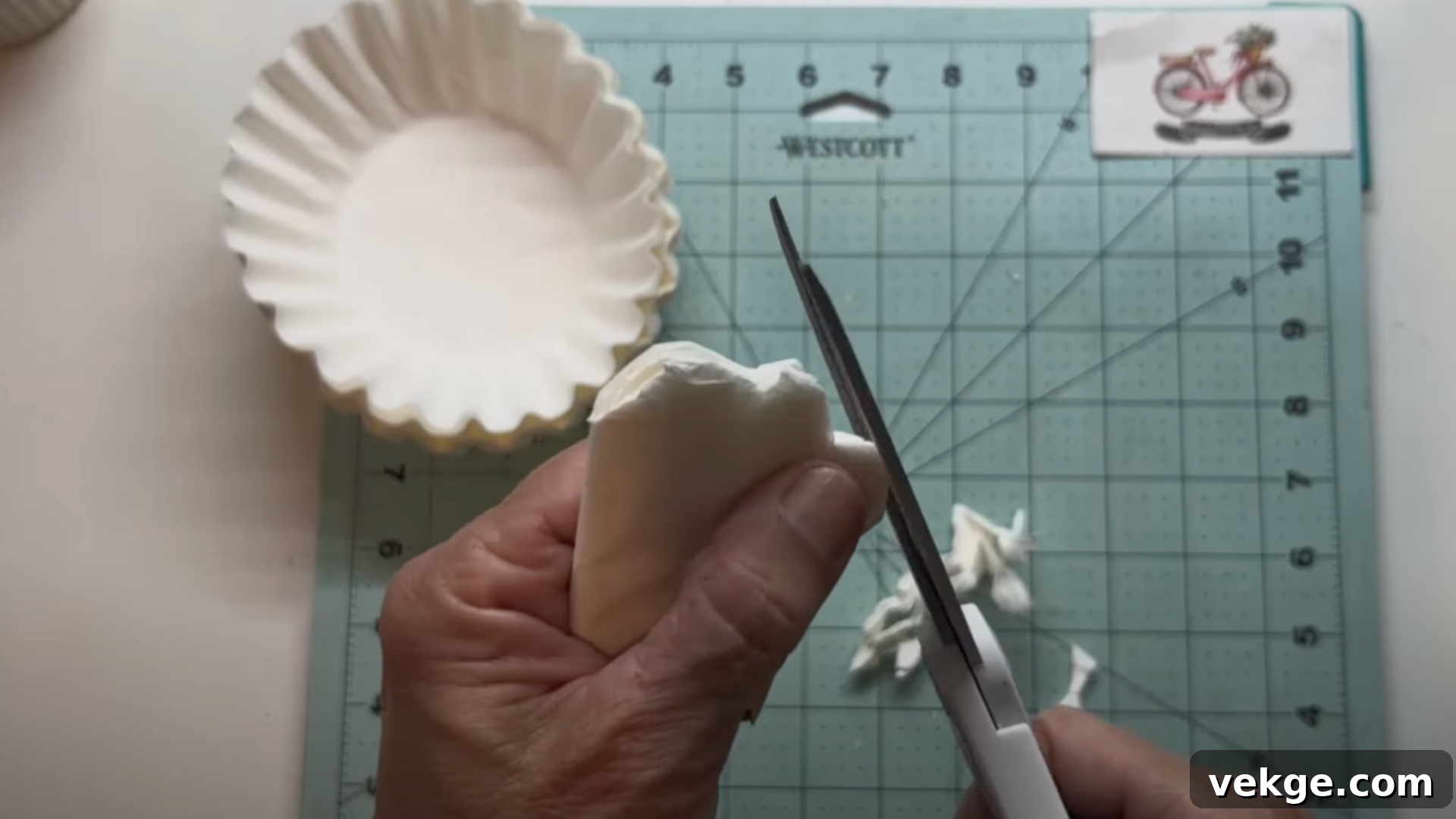 Coffee Filter Craft: Cutting Petal Shapes for DIY Flowers