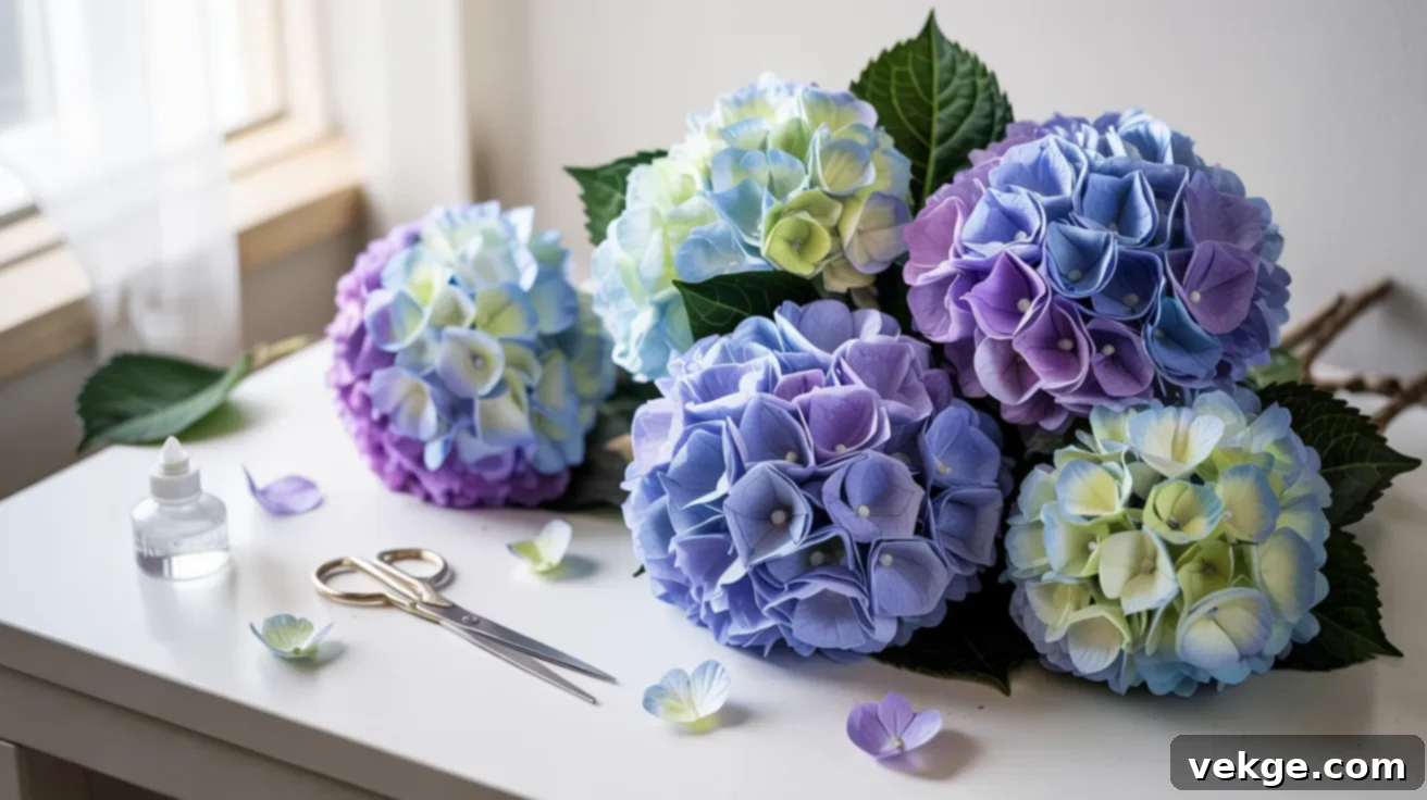 How to Make Fluffy Coffee Filter Hydrangeas: Craft Tutorial