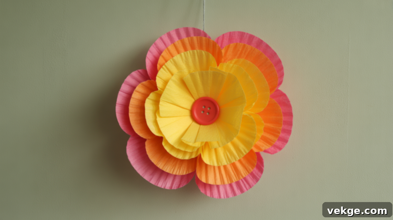 DIY Giant Statement Coffee Filter Flowers for Bold Decor