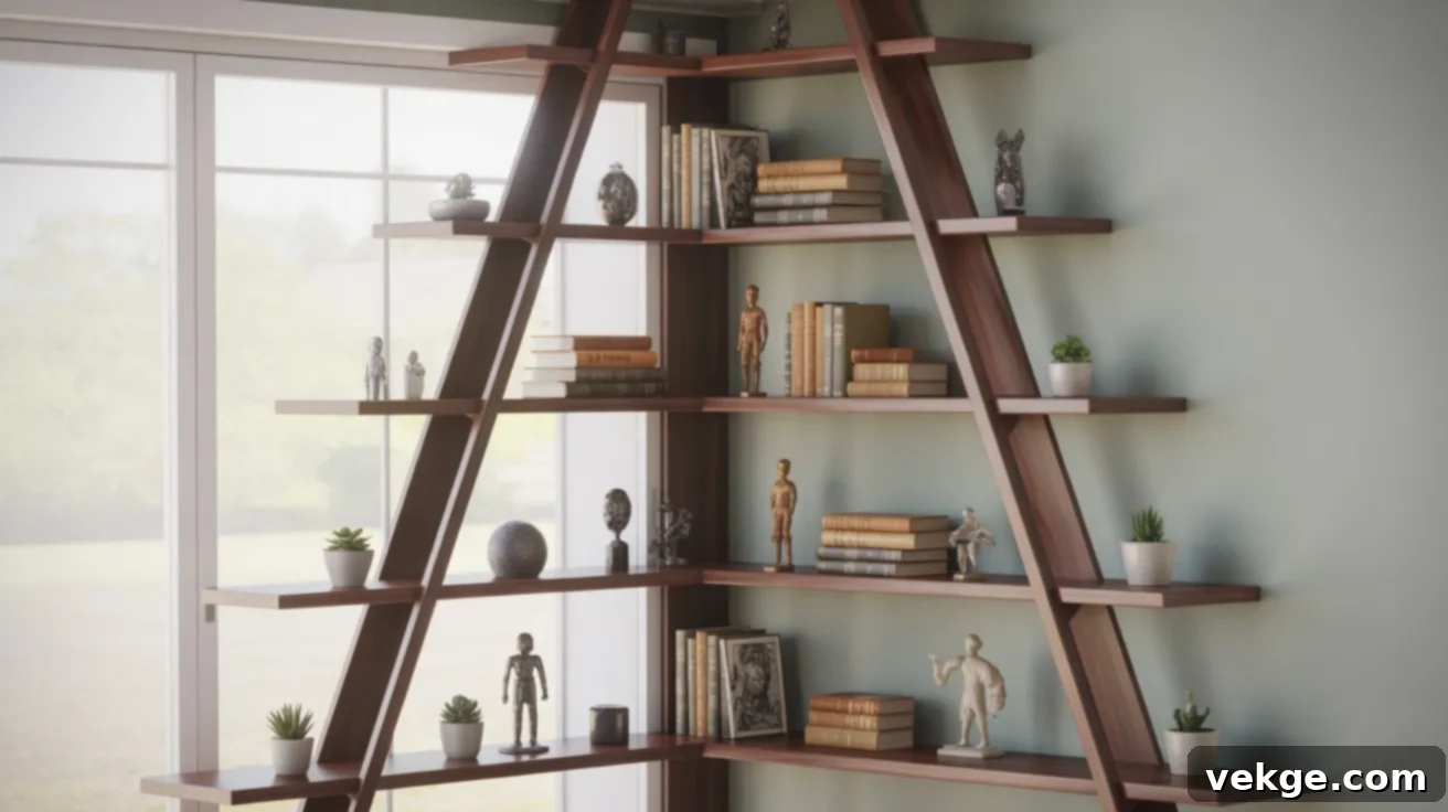 DIY_Ladder_Corner_Rack