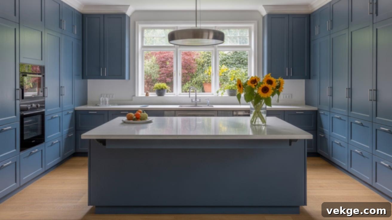 Indigo Batik Kitchen Cabinets