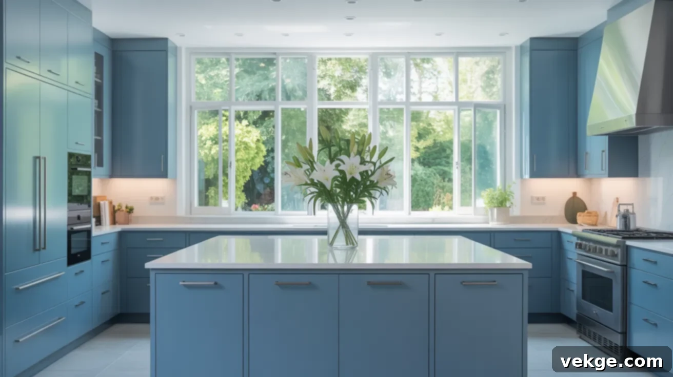 Blue Fjord Kitchen Cabinets
