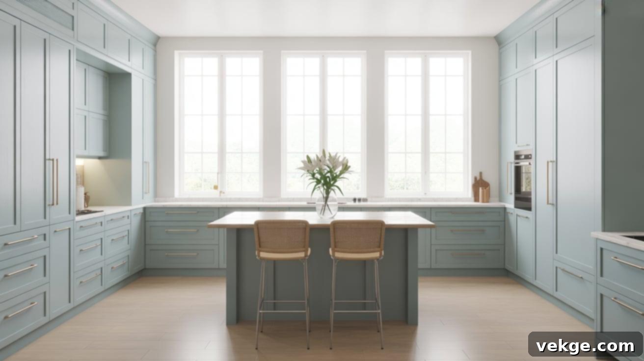 Slate Blue Kitchen Cabinets