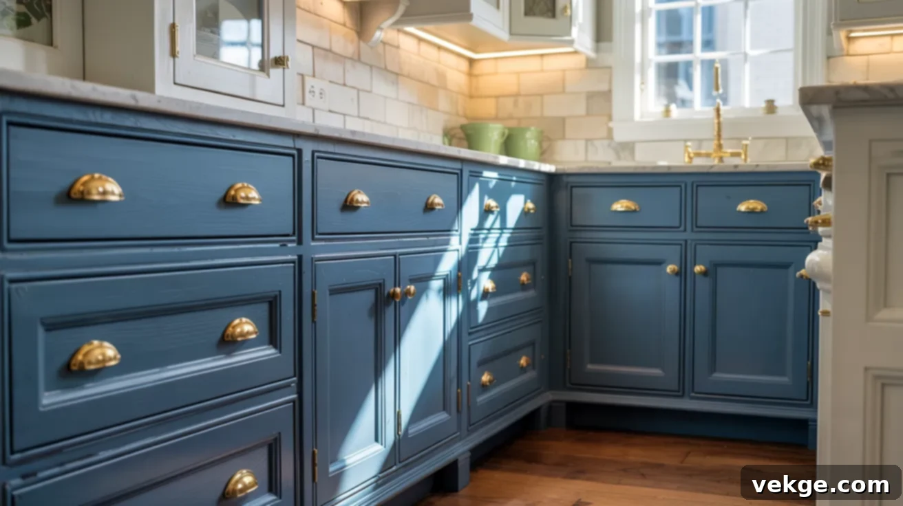 Newburyport Blue Kitchen Cabinets