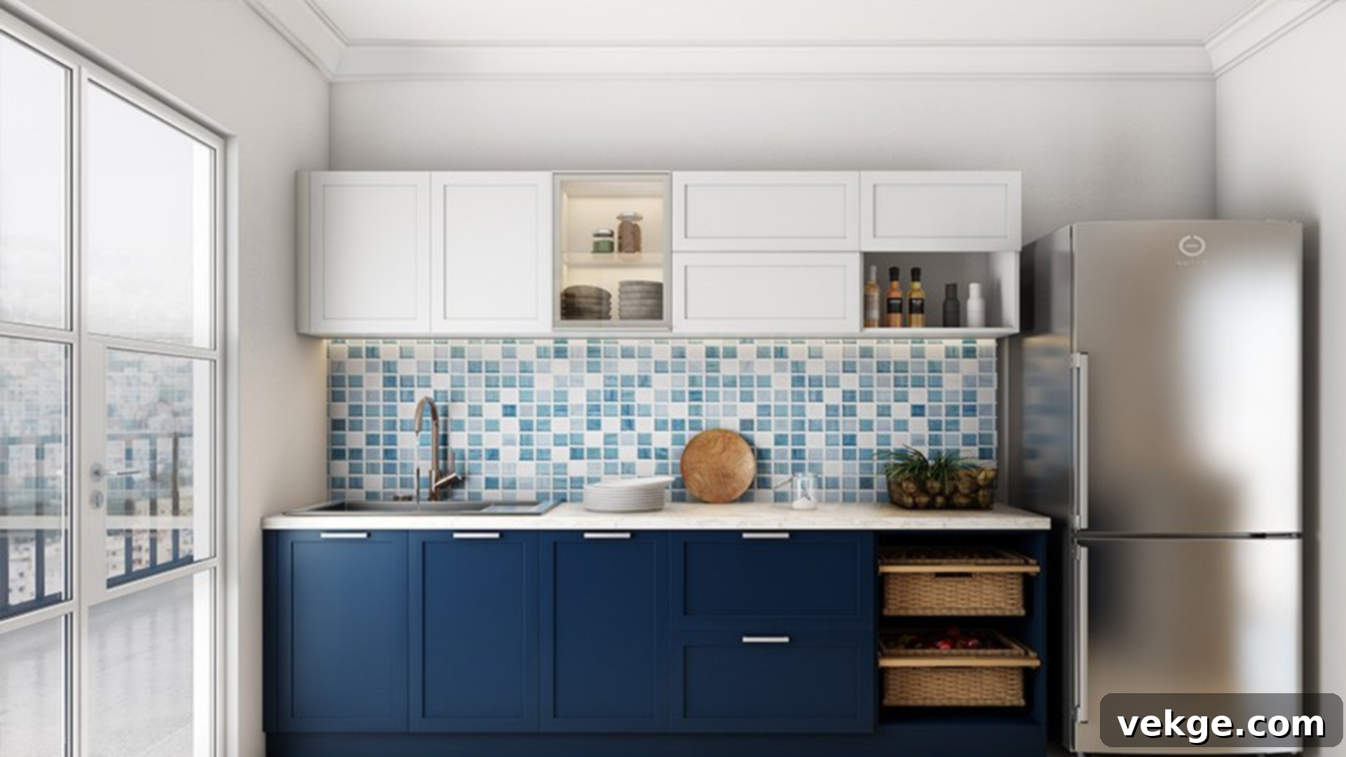 Oxford Blue Kitchen Cabinets