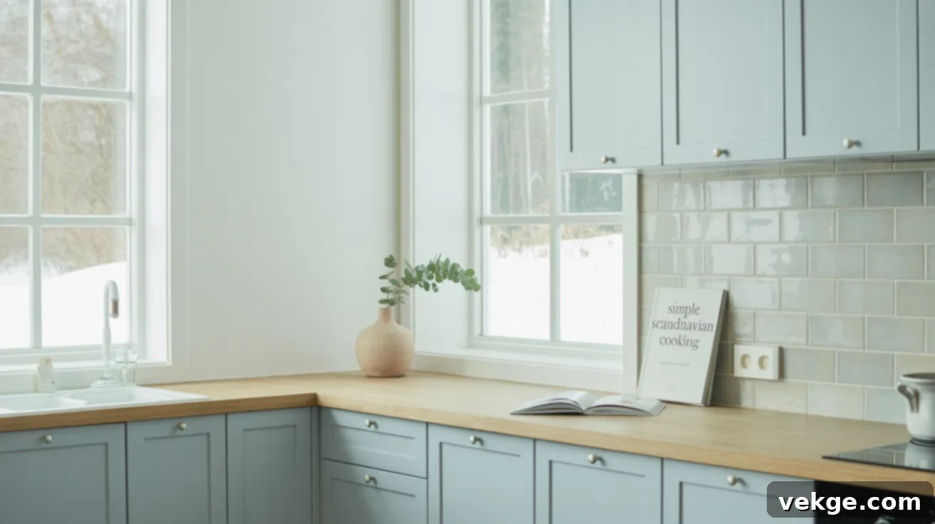 Copen Pale Blue Kitchen Cabinets