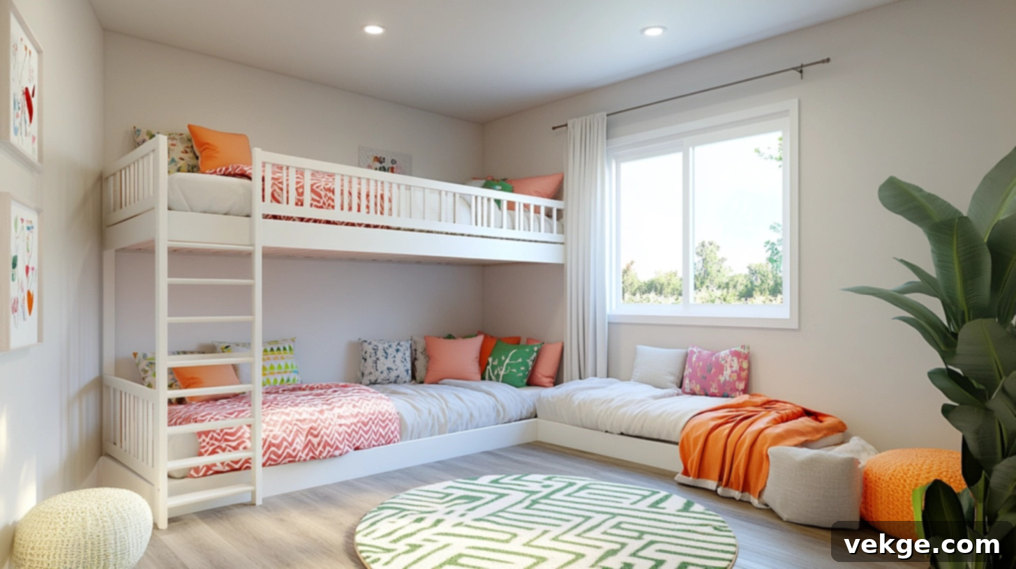 L-Shaped Corner Bunks