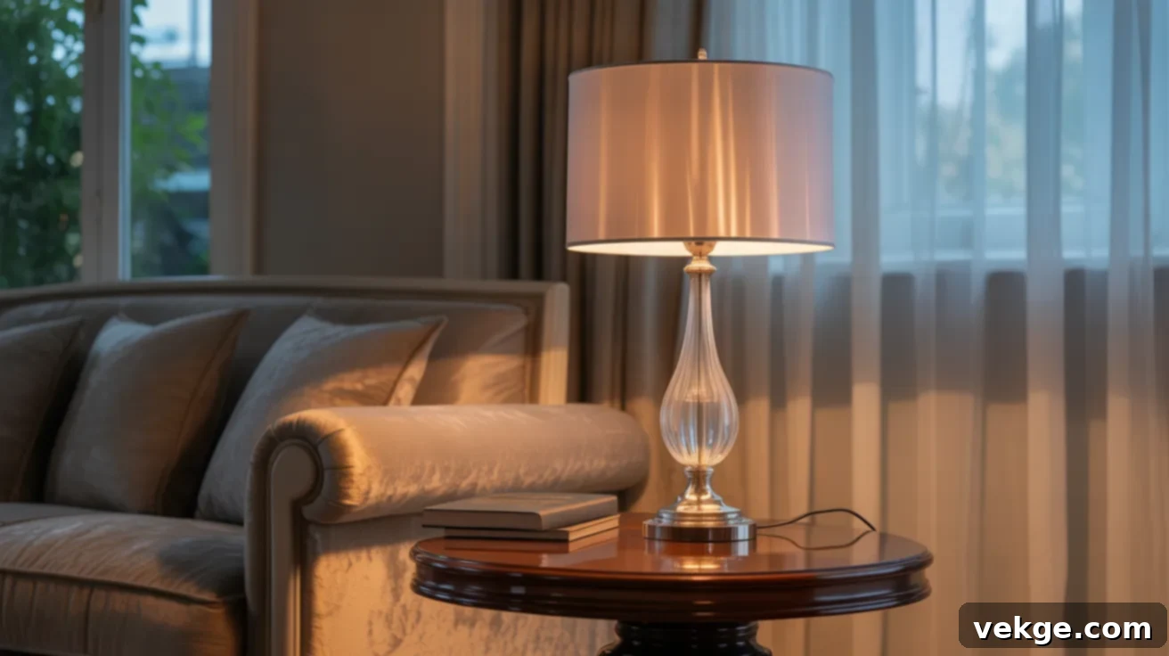 Crystal Lamp for Soft French Ambiance