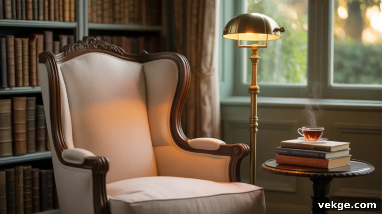 French Armchair for a Cozy Reading Corner