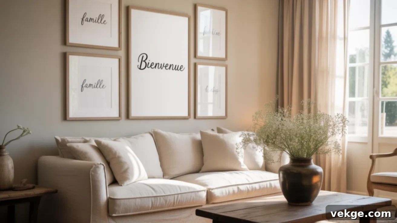 French Words Wall Art for Subtle Style