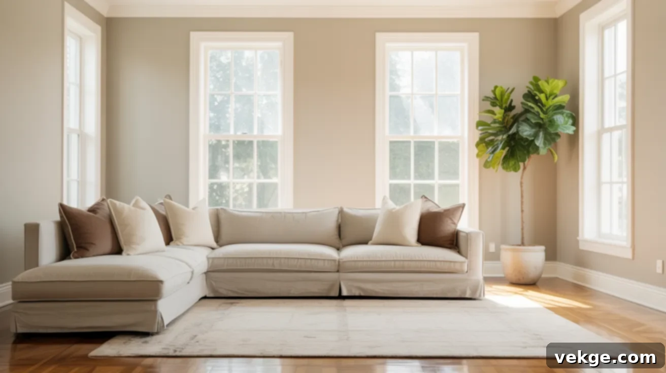 Whole home painted in a balanced Sherwin-Williams warm neutral for consistent flow