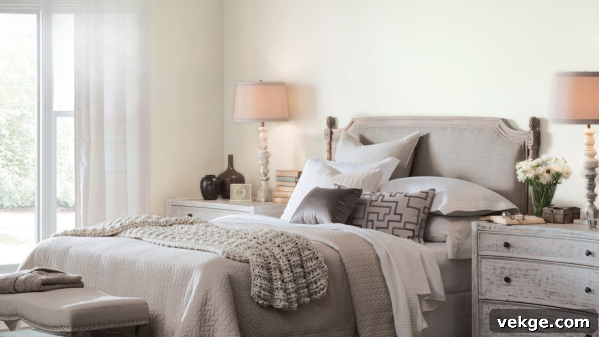 Alabaster (SW 7008) subtle beige creamy base paint color by Sherwin-Williams