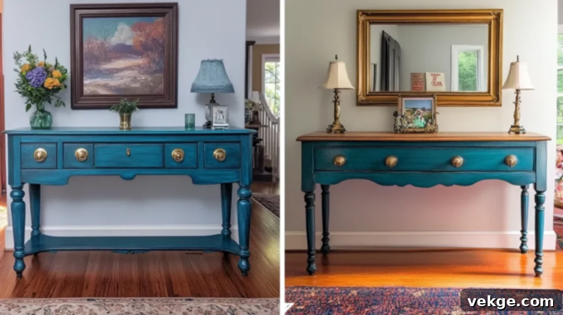 Teal_Buffet_Table_Before_and_After
