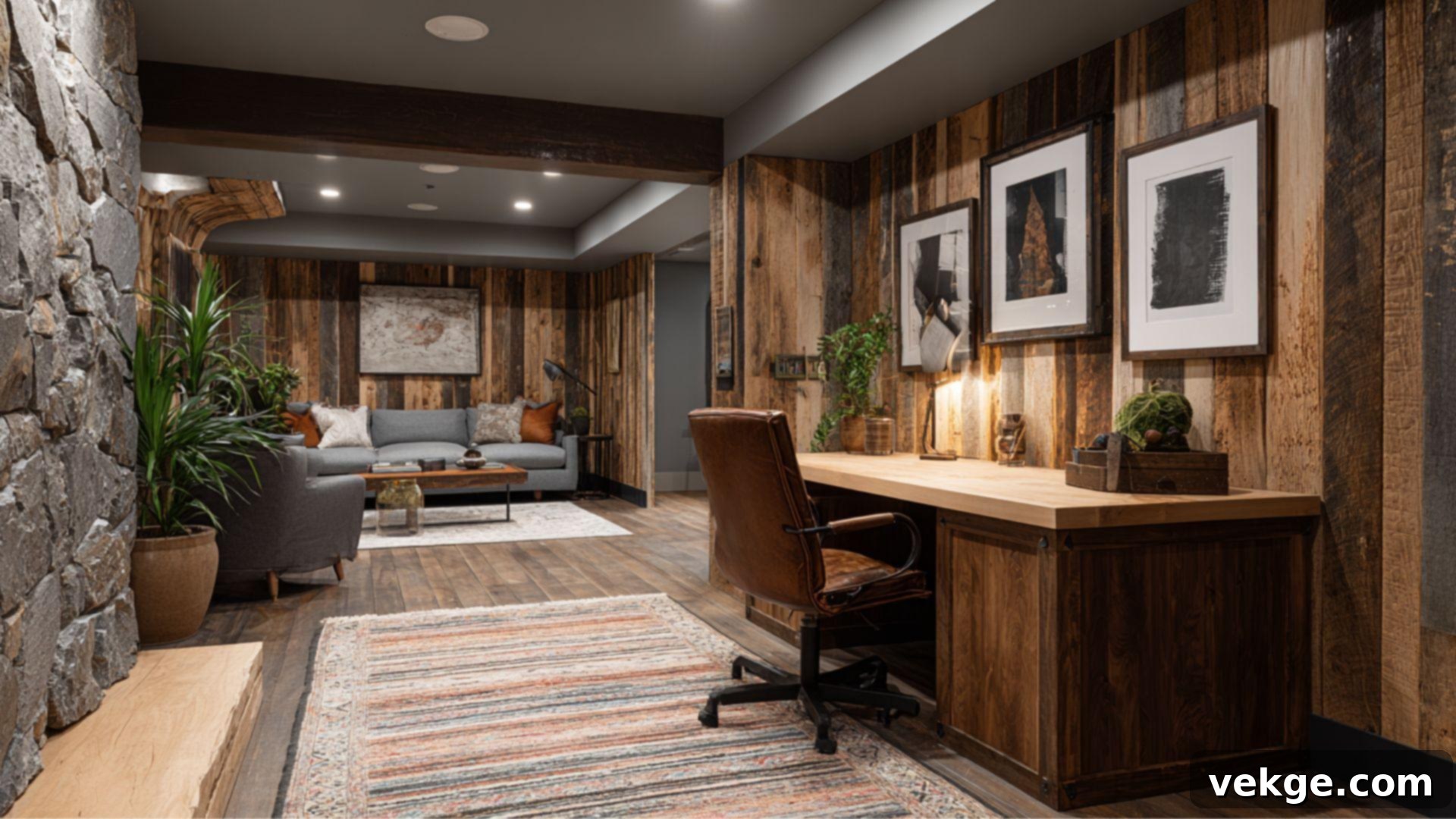 Rustic Cabin Office