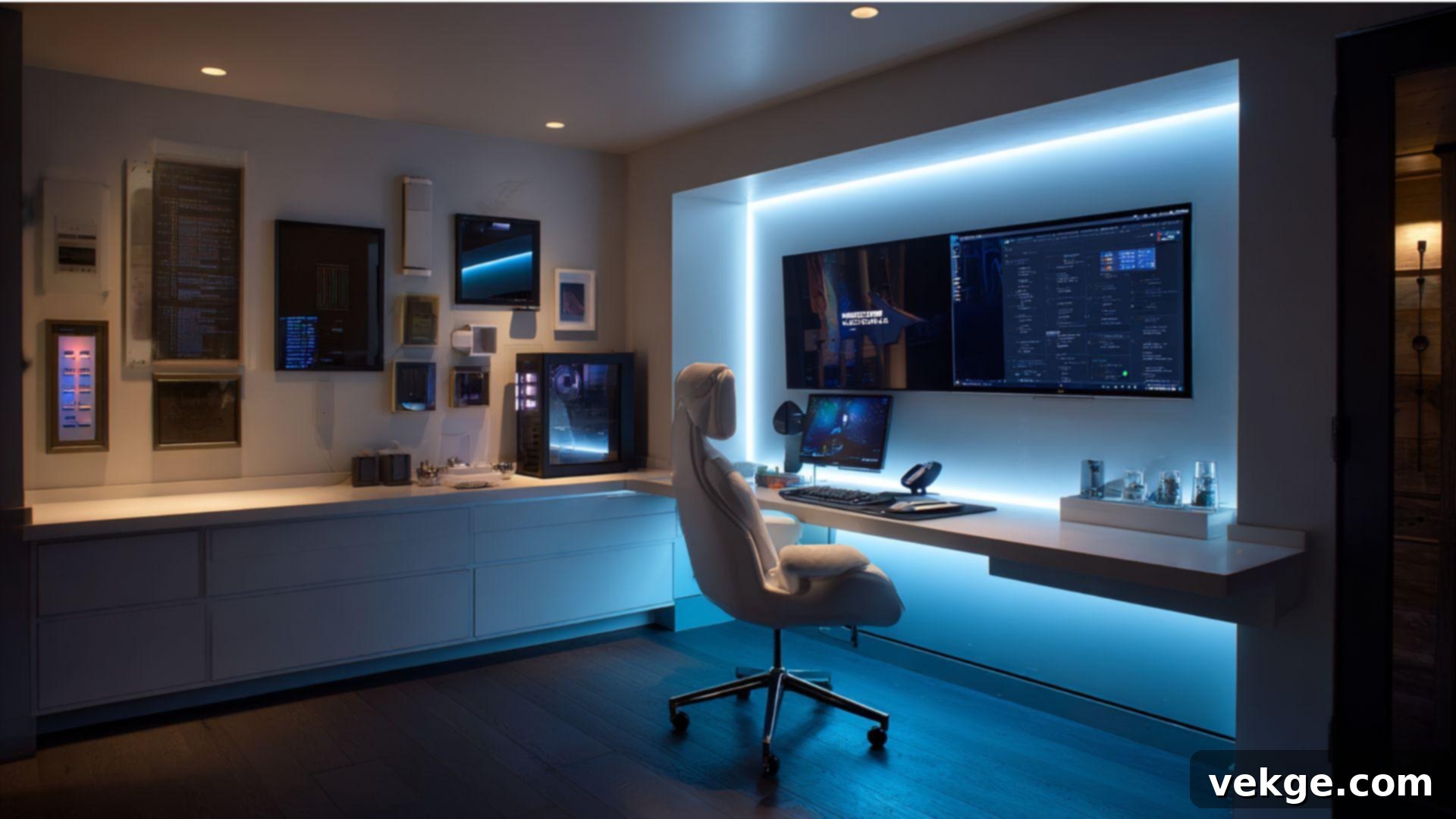High-Tech Office with Smart Features