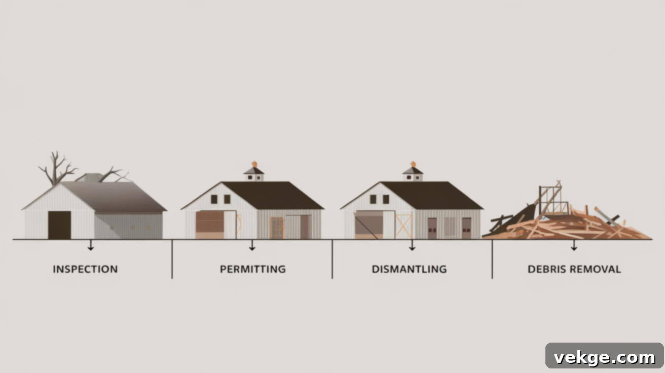 Step-by-Step Barn Demolition Process
