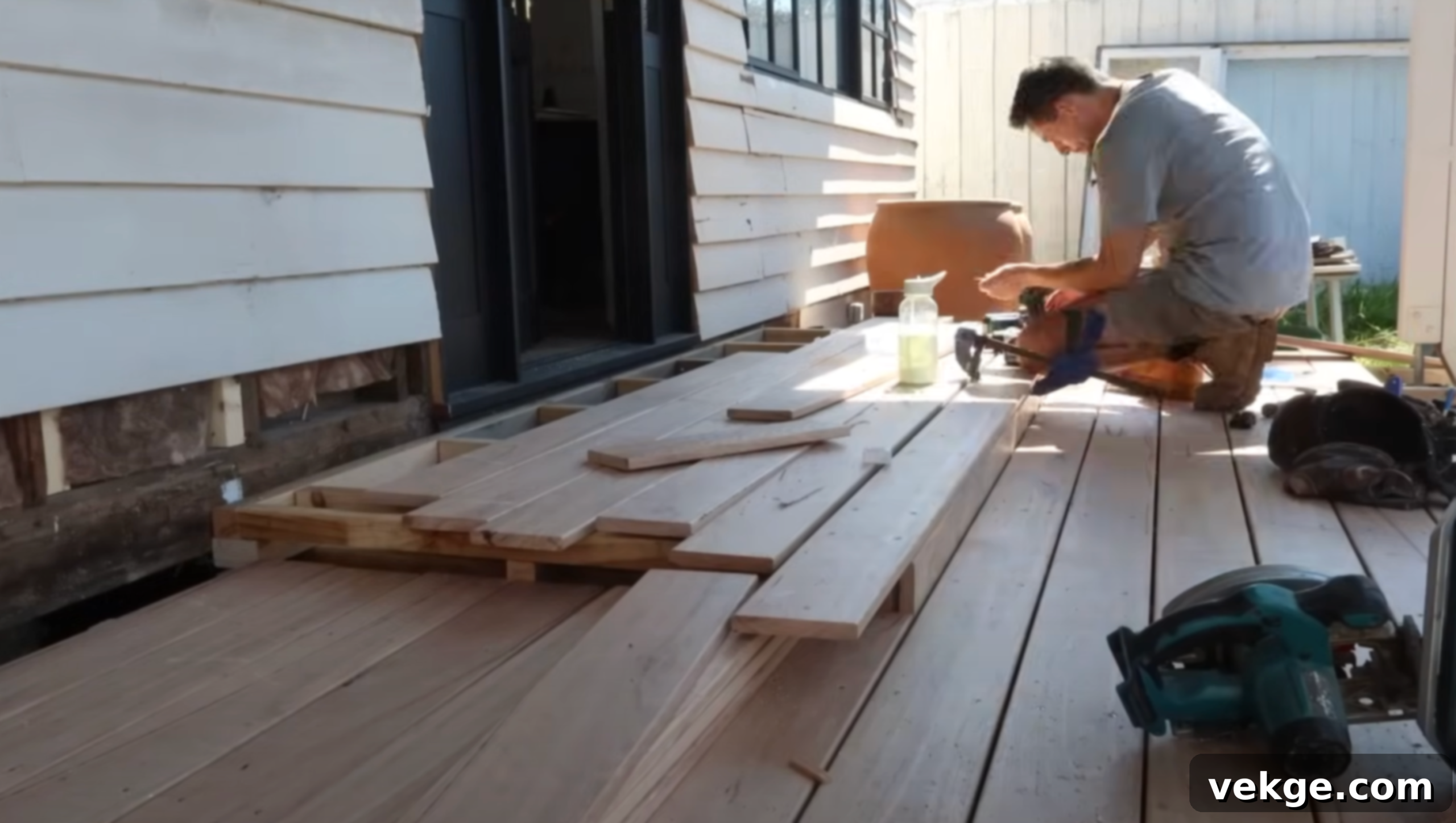 Adding a Front Door Landing to Deck