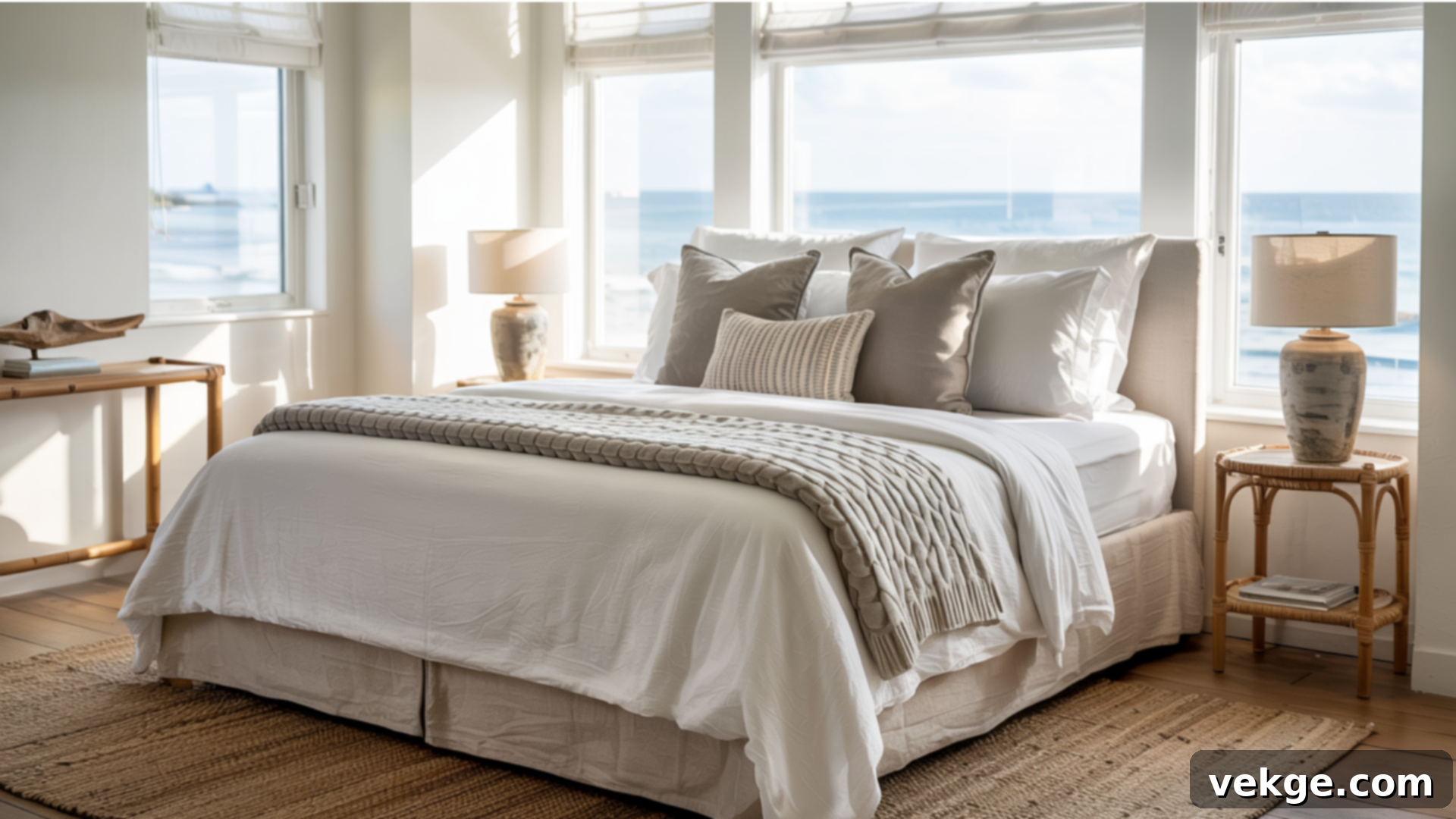 Coastal Bedroom with Neutral Palettes