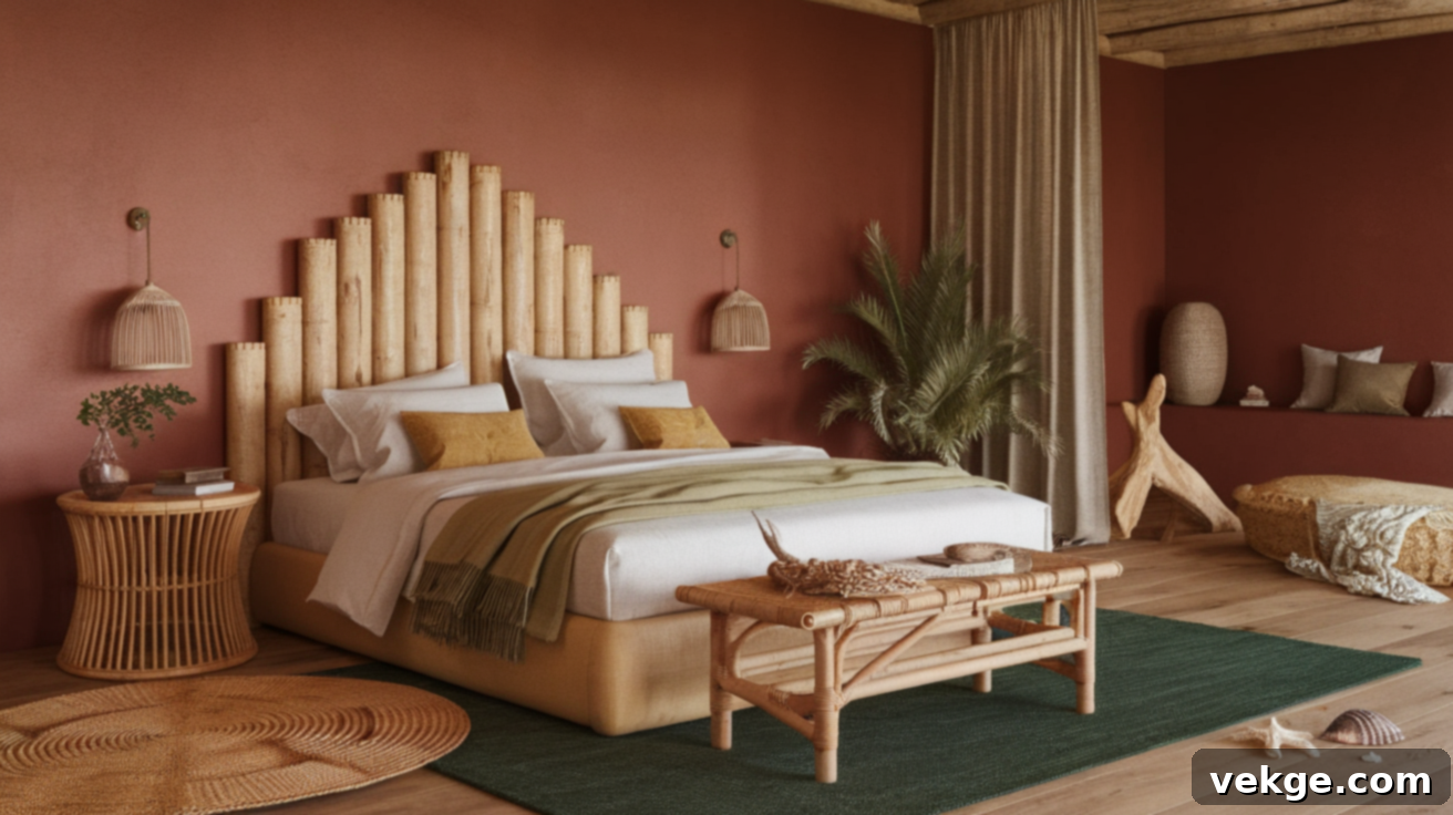 Coastal Bedroom with Earthy Tones