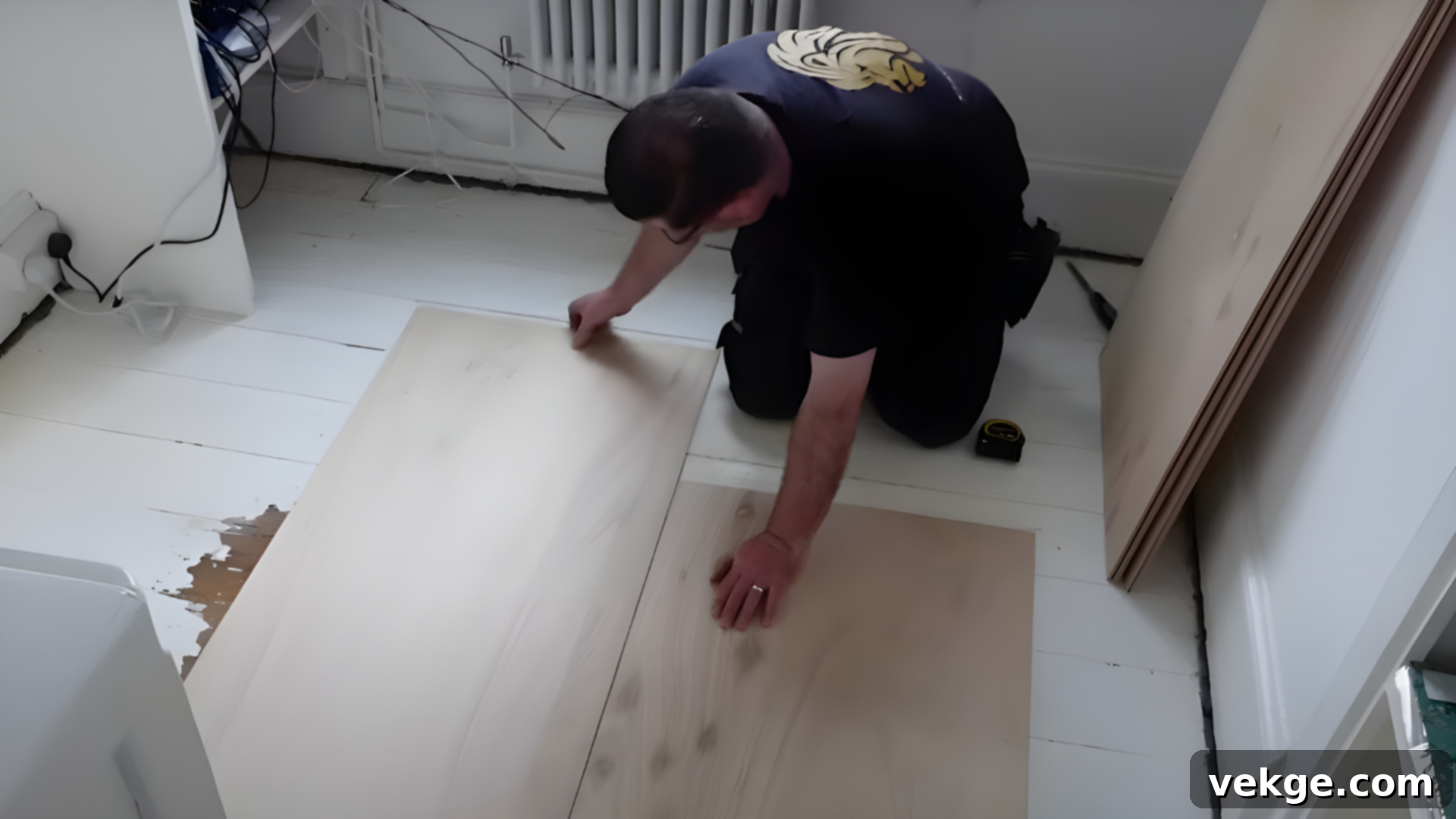 Preparing the Plywood Boards for Installation
