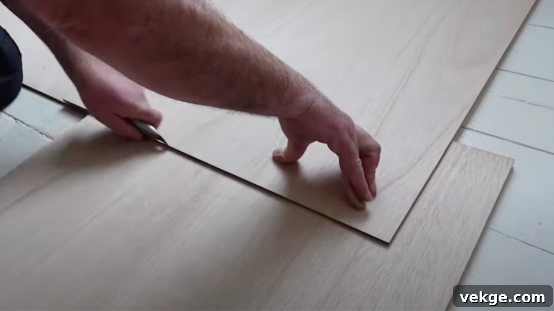 Cutting the Plywood to Fit the Room