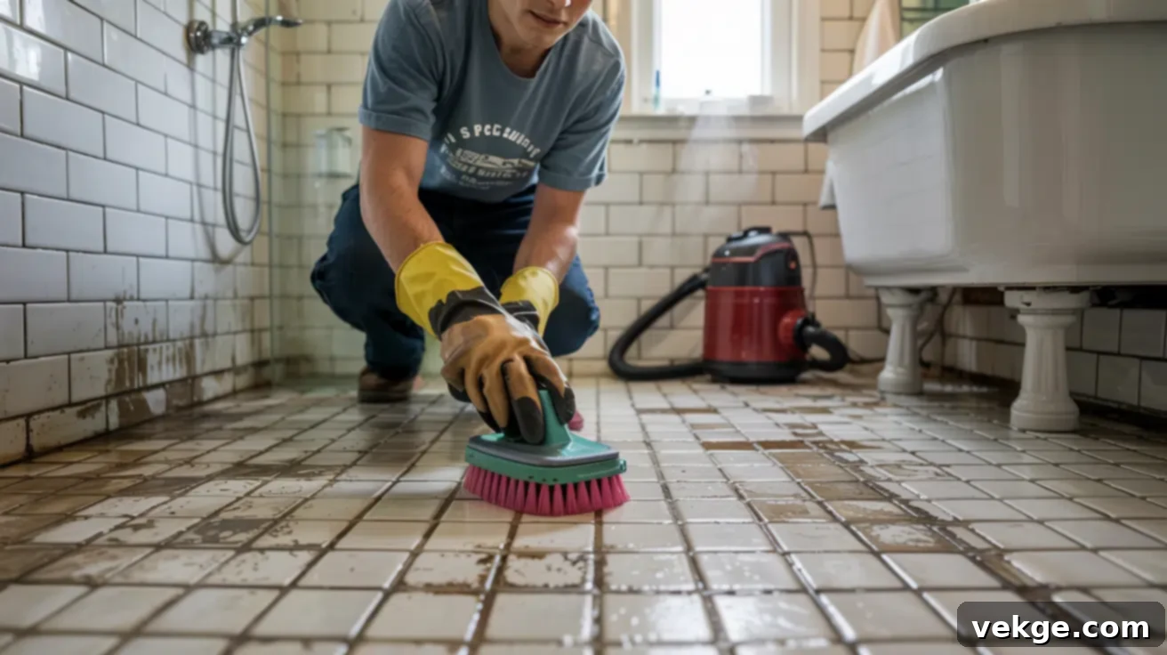 Deep Clean the Tile Floor