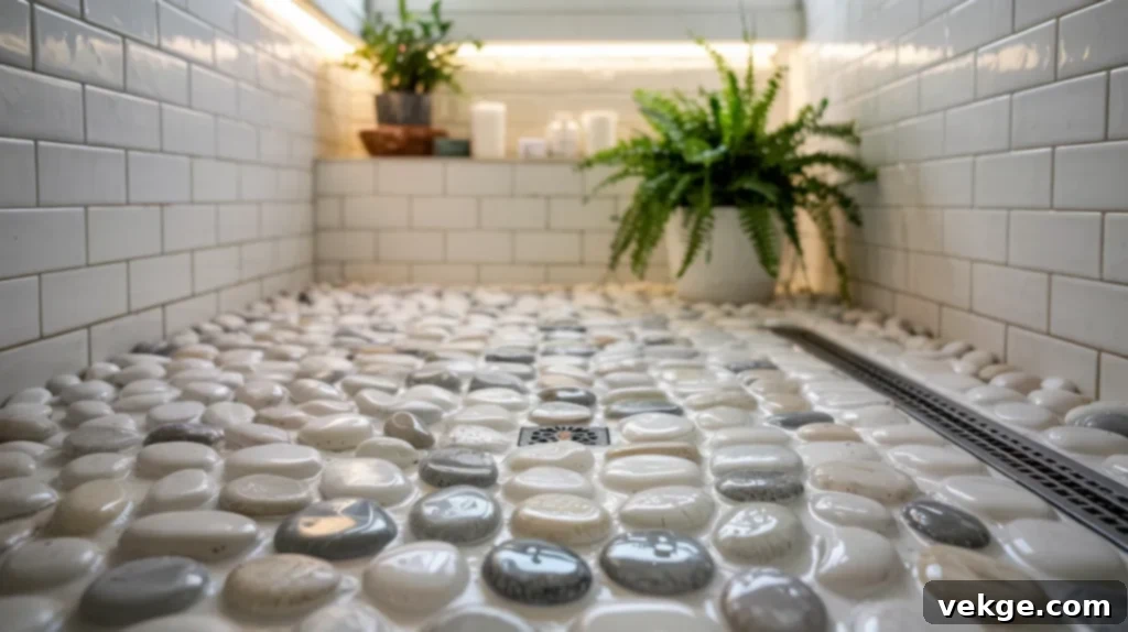 Pebble Tile Shower Floor