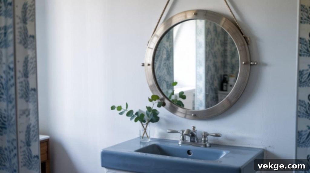 Hang a Porthole-Style Mirror