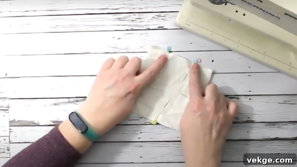 Sew Three Sides of Fabric for Sachet