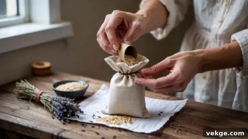 Fill the Lavender Sachet