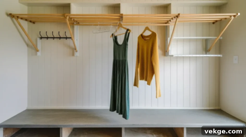 Wall-Mounted Drying Rack