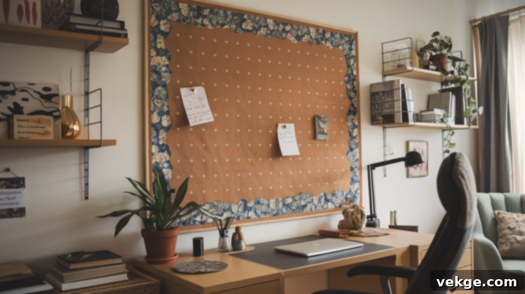 Add a Bulletin Board with a Fabric Cover