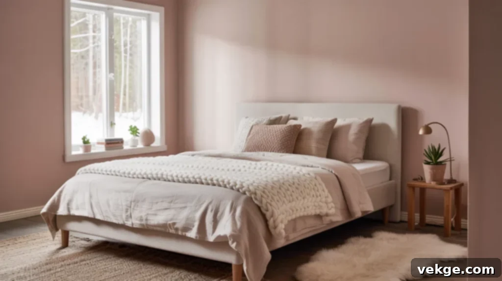 Scandi-Inspired Blush Pink Bedroom